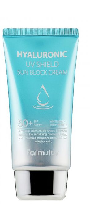 Farm Stay Hyaluronic UV Sun block cream SPF50+ Солнцезащитный увлажняющий крем, 70мл