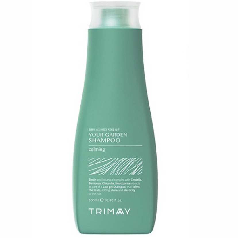 Trimay Your Garden Shampoo Calming Шампунь бессульфатный биотиновый с экстрактом центеллы, 500 мл