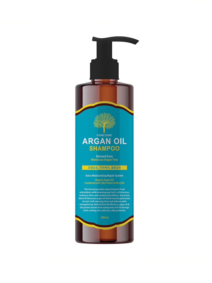 CHAR CHAR Argan Oil Shampoo Шампунь для волос АРГАНОВЫЙ, 500мл