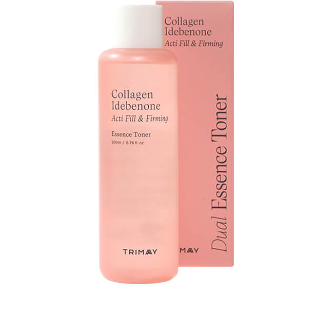 TRIMAY Collagen Idebenone Тонер-эссенция для упругости кожи с коллагеном и идебеноном, 200мл