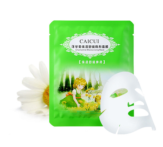 Caicui Chamomile moisturizing mask Успокаивающая тканевая маска с ромашкой 28г