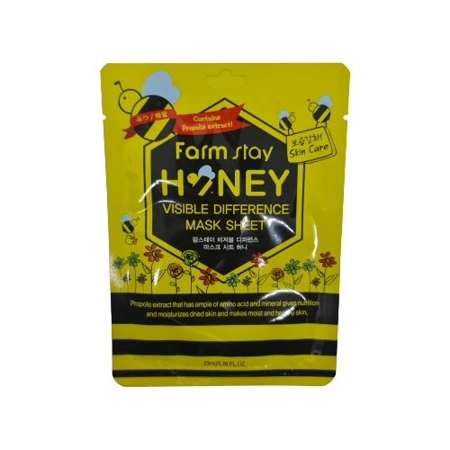 FarmStay Visible Difference Mask Sheet Honey Маска для лица прополисом, 23мл