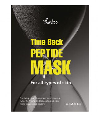Thinkco Time Back Peptide Mask Тканевая маска для лица с пептидами, 23 мл