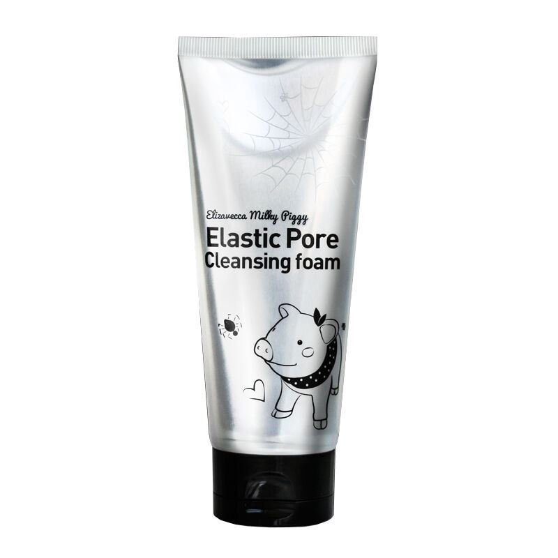 ELIZAVECCA Milky Piggy Elastic Pore Cleansing Foam Черная пенка-маска для умывания, 120мл