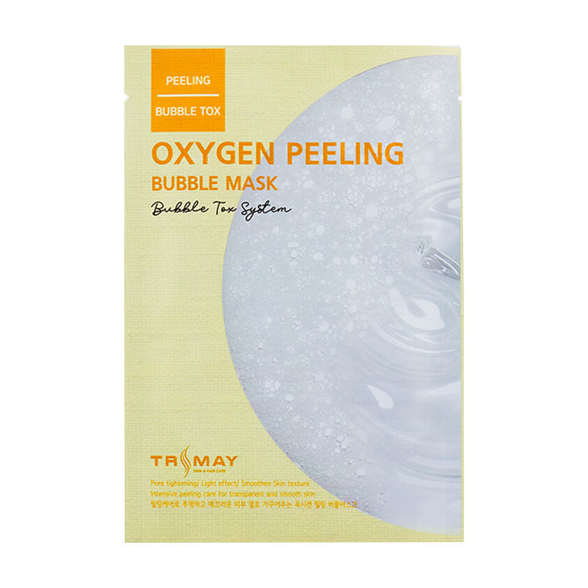 TRIMAY Oxygen Peeling Bubble Mask Тканевая кислородная отшелушивающая маска, 27мл
