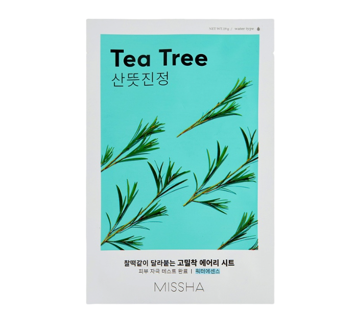 MISSHA Airy Fit Sheet Tea Tree Mask Тканевая маска с экстрактом чайного дерева, 19г