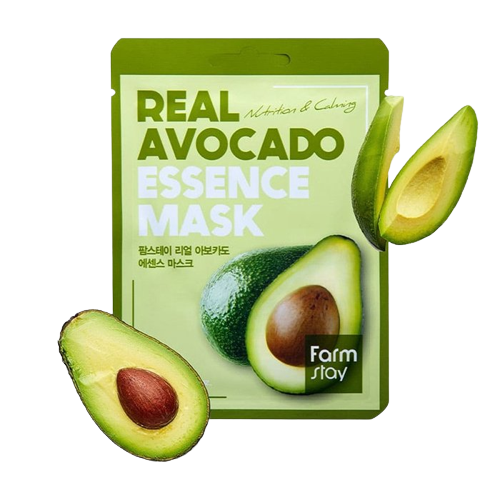 FARMSTAY Real Avocado Essence Mask Тканевая маска с экстрактом авокадо, 23мл