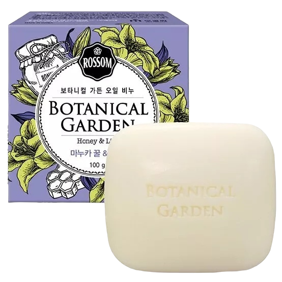 MUKUNGHWA Botanical Garden Oil Soap Honey & Lily Питательное мыло с мультивитаминными капсулами, мёдом Мануки и лилией, 100г
