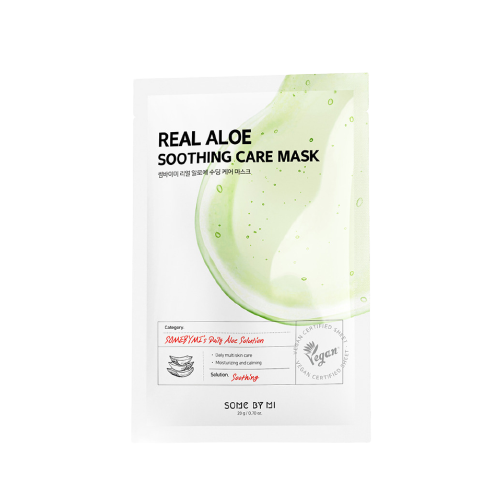 Some By Mi Real Aloe soothing care mask Успокаивающая тканевая маска, 20г