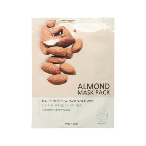 JUNGNANI Real Fresh Tropical Mask Almond Маска тканевая с экстрактом миндаля, 25мл
