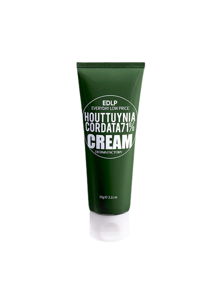 DERMA FACTORY Houttuynia 71% Cream Увлажняющий крем для лица с экстрактом цветка хауттюйнии, 60мл