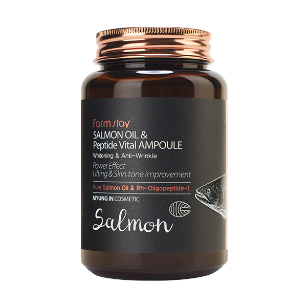 FARMSTAY Salmon Oil Peptide Vital Ampoule Сыворотка с лососевым маслом и пептидами, 250мл