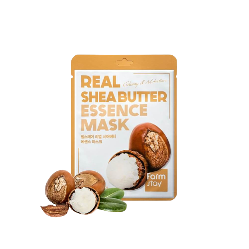 FARMSTAY Real Shea Butter Essence Mask Тканевая маска с маслом Ши, 23мл