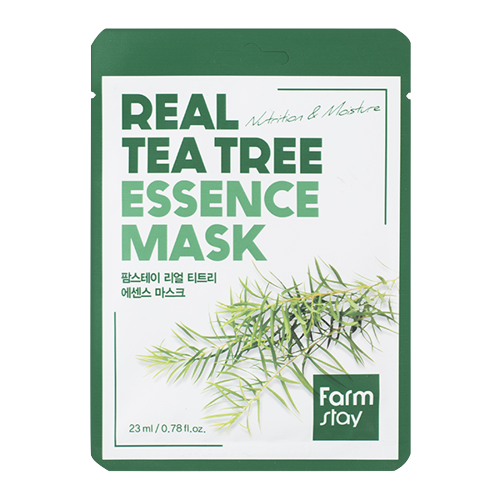 FARMSTAY Real Tea Tree Essence Mask Тканевая маска для лица с экстрактом чайного дерева, 23мл