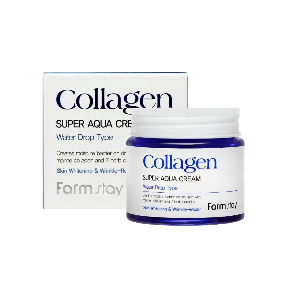 FARMSTAY Collagen Super Aqua Cream Крем для лица с коллагеном, 80мл