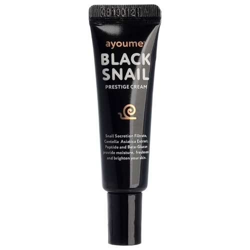 AYOUME Black Snail Prestige Cream Омолаживающий крем для лица с муцином улитки, 8мл