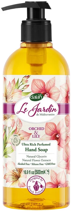 DALAN Le Jardin Liquid Soap Мыло жидкое Орхидея и лилия, 500мл