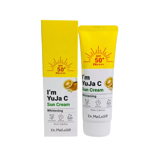 DR.MELOSO Yuja Whitening Sun Cream Отбеливающий солнцезащитный крем для лица с экстрактом юдзу ,70мл