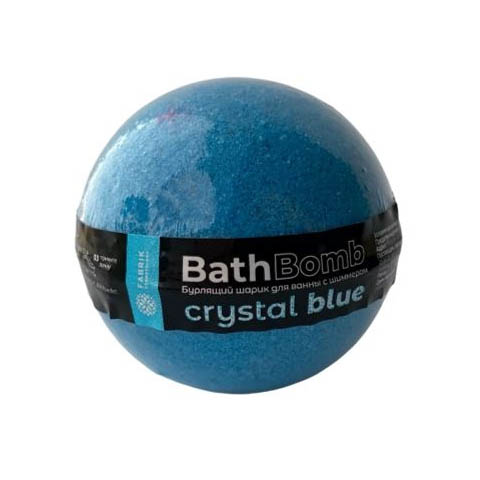Fabrik Cosmetology Шарик бурлящий д/ ванны с шиммером Crystal Blue 120г