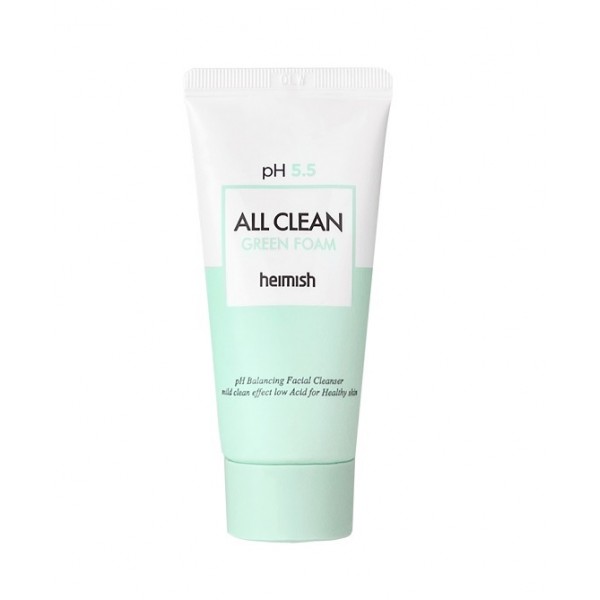 HEIMISH - Mini All Clean Green Foam - Слабокислотный гель для лица для чувствительной кожи, 30 мл