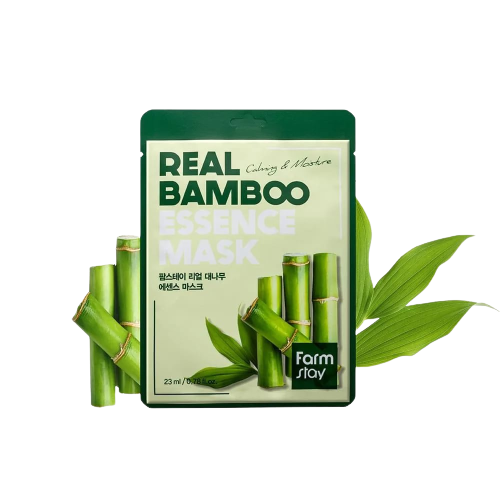 FARMSTAY Real Bamboo Essence Mask Тканевая маска с экстрактом бамбука, 23мл