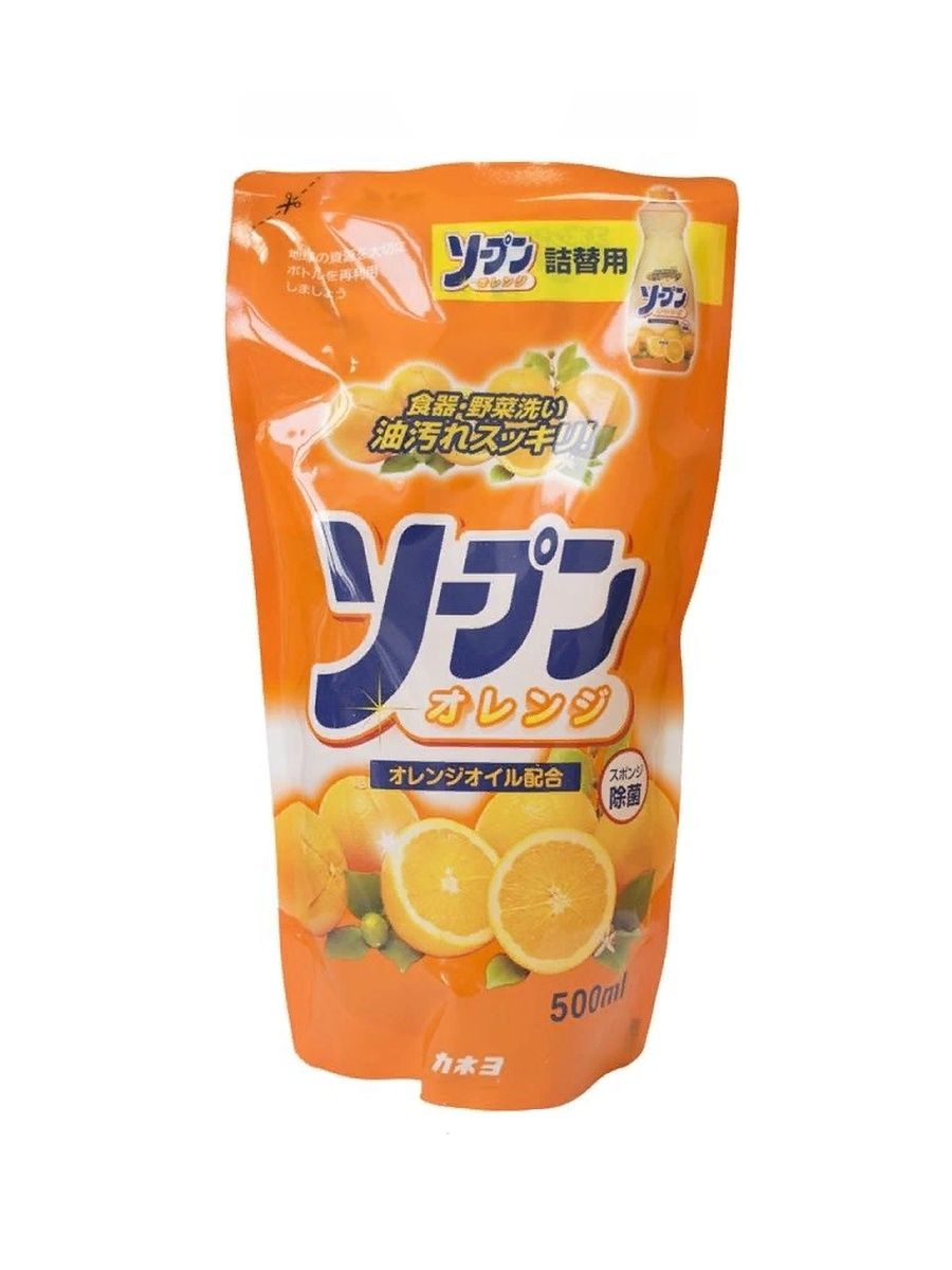 KAN Жидкость для мытья посуды «Kaneyo - Сладкий апельсин» МУ 500 мл