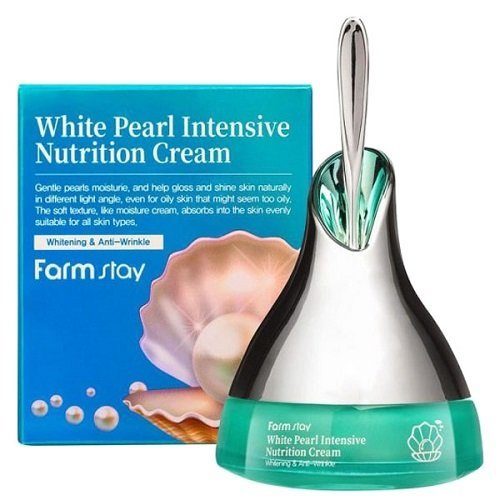 Farm stay white pearl intensive nutrition cream Крем для сияния кожи с экстрактом жемчуга 50ml