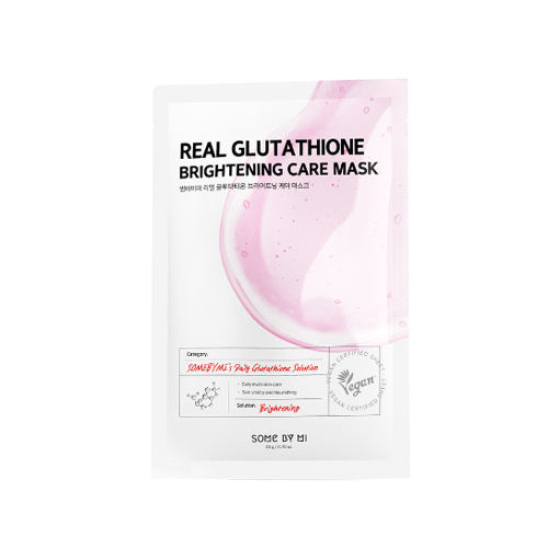 Some By Mi Real Glutathion Brightening care mask Тканевая маска для сияния, 20г