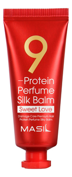 Masil 9 Protein Perfume Silk Balm Sweet Love Бальзам для волос парфюмированный с протеинами, 20мл