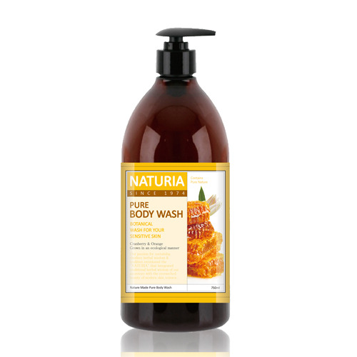 Naturia Pure Body wash Honey & White Lily Гель для душа Мед и лилия, 750 мл