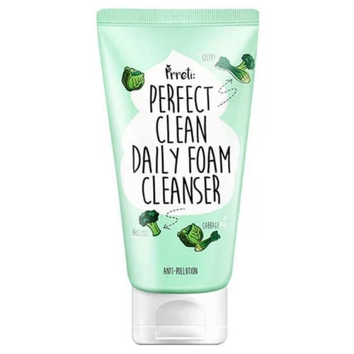 PRRETI Perfect Clean Daily Foam Cleanser Пенка для умывания овощная , 150 гр