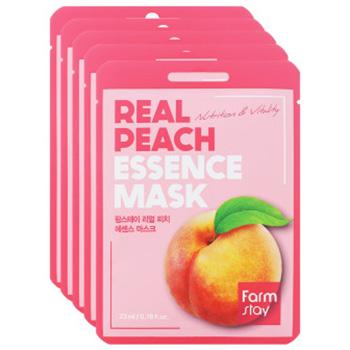 Mask  Farm Stay Real Peach Essence Тканевая маска с экстрактом персика 23 ml