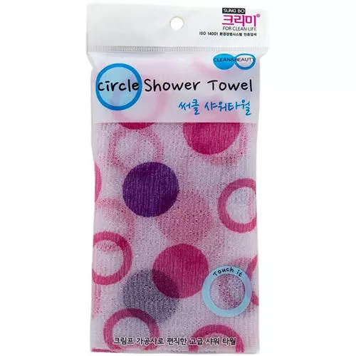 SB CLEAN&BEAUTY Circle Shower Towel Мочалка для душа (28х95)