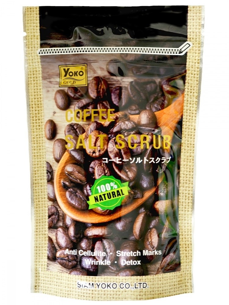 YOKO GOLD COFFEE SALT SCRUB SHOWER BATH Солевой скраб с кофе 240г