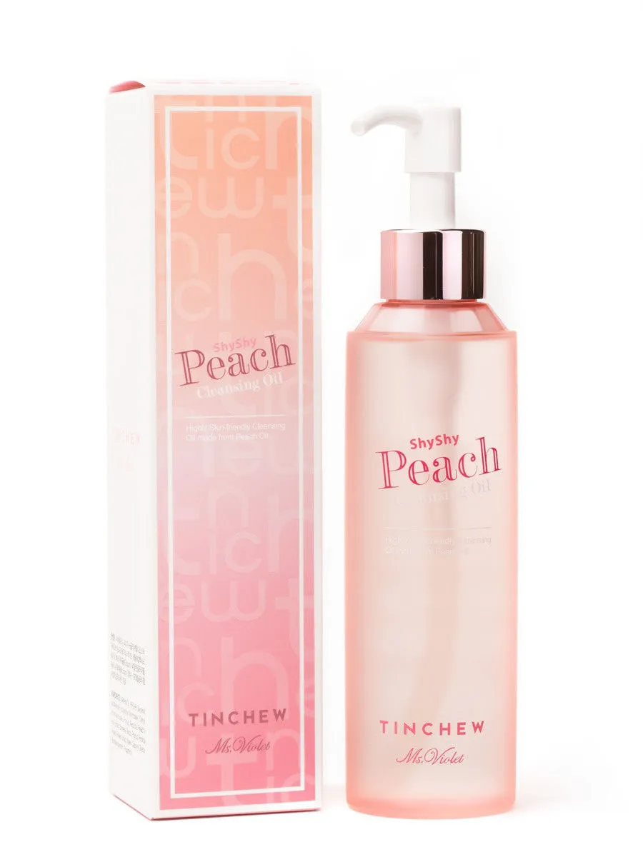 Tinchew Cleansing Oil Shy Shy Peach Гидрофильное масло для мягкого очищения кожи персиковое, 250 мл