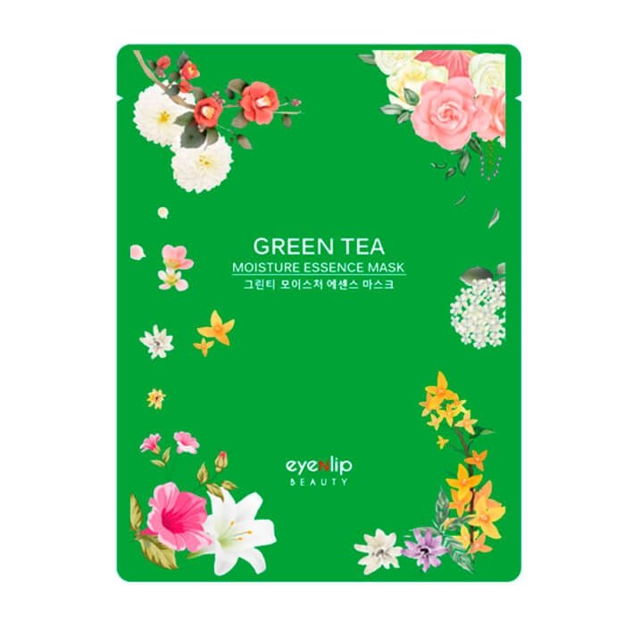 EYENLIP Green Tea Oil Moisture Essence Mask Тканевая маска с зеленым чаем, 25мл
