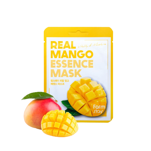 FARMSTAY Real Mango Essence Mask Увлажняющая маска для лица с экстрактом манго, 23мл
