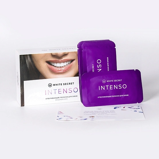 WhiteSecret INTENSO START Отбеливающие полоски для зубов мощный курс (7 саше)